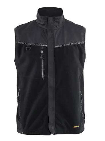 Gilet de travail sans manches polaire coupe-vent 3855 - Noir image