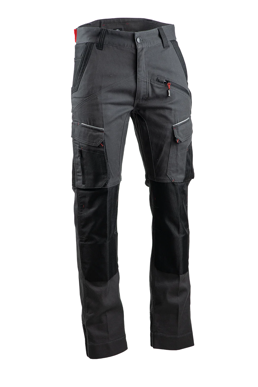 Pantalon de travail stretch bicolore COSMOS - GRIS NUIT/NOIR image
