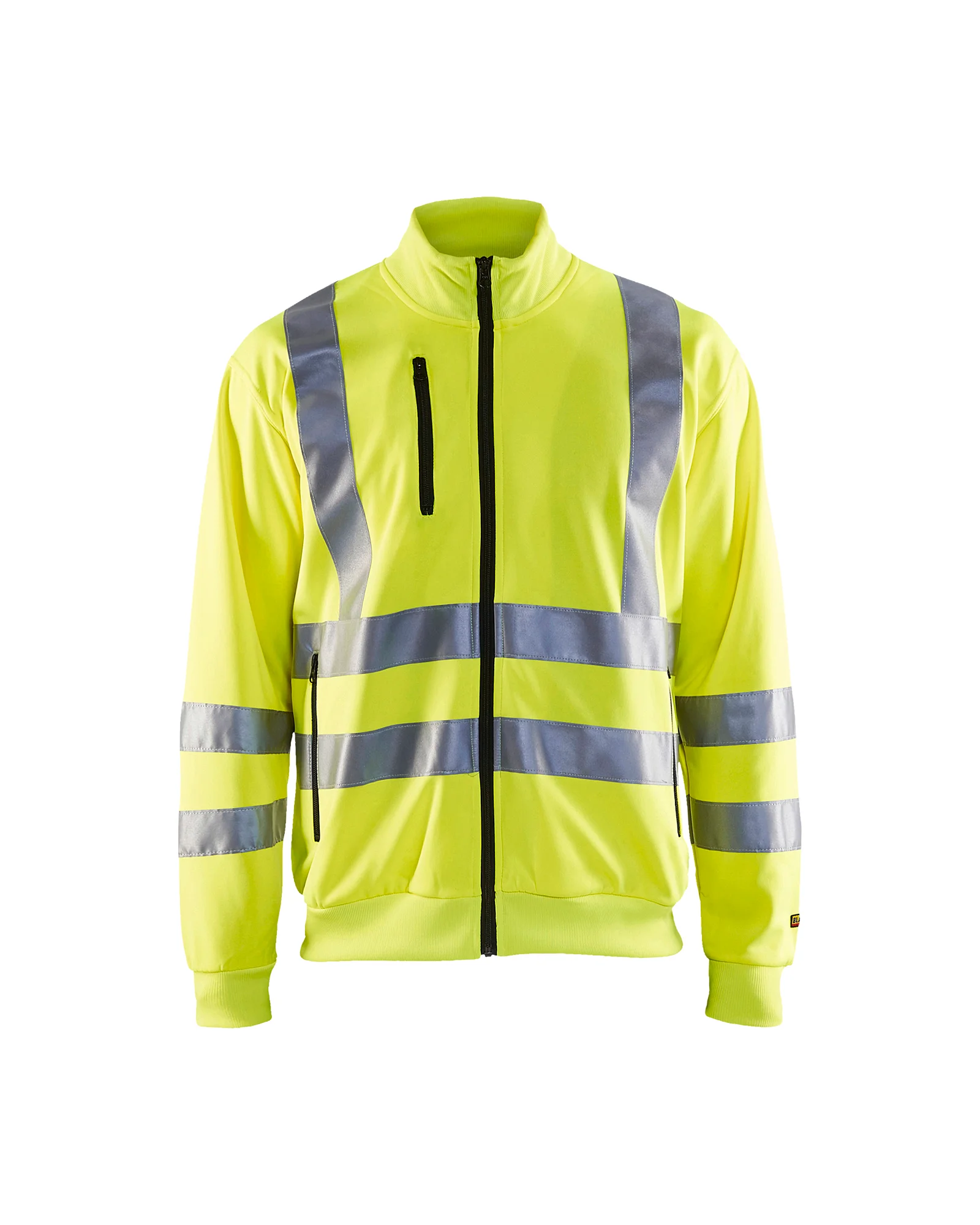 Sweat de travail zippé haute visibilité 3358 - Jaune fluo image
