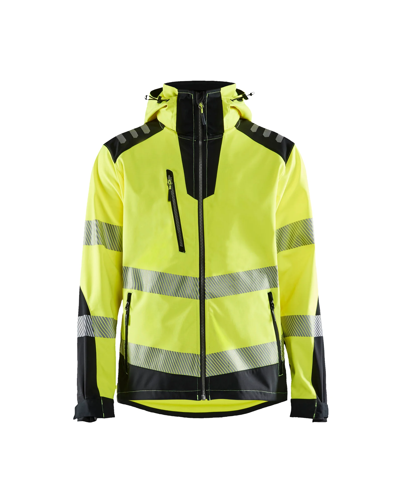 Veste de travail softshell haute visibilité 4491 - Jaune fluo/Noir image
