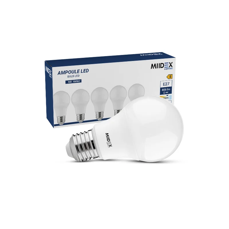 Lot de 5 Ampoules LED E27 4000K IP20 image
