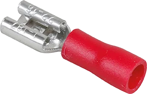 Boite de 50 cosses femelles partiellement isolées 0,5 à 1,5mm² - Rouge image