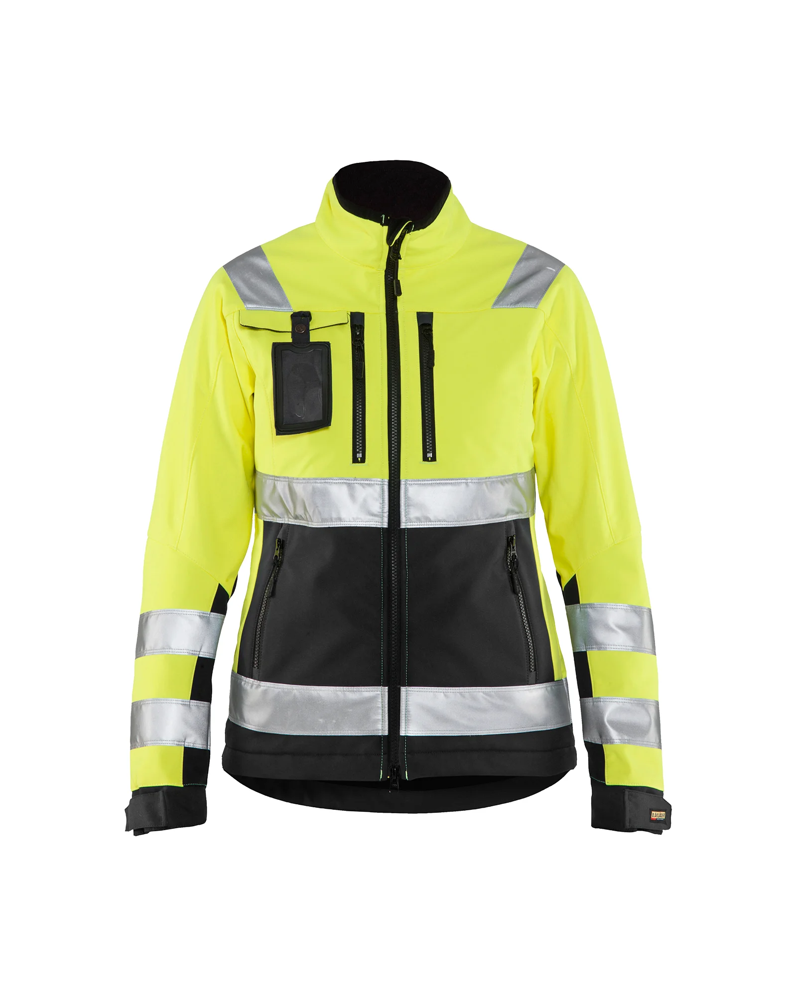Veste de travail softshell haute visibilité femme 4902 - Jaune fluo/Noir image