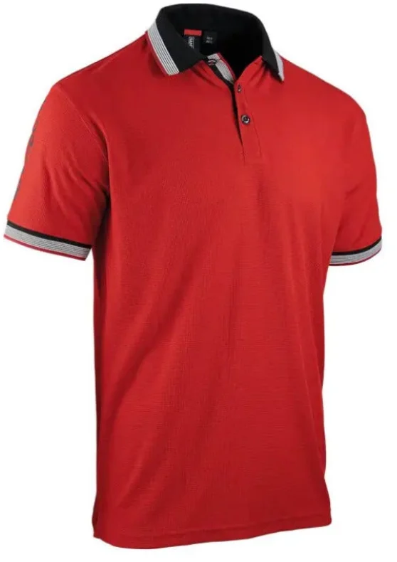 Polo de travail manches courtes TIME - Rouge image