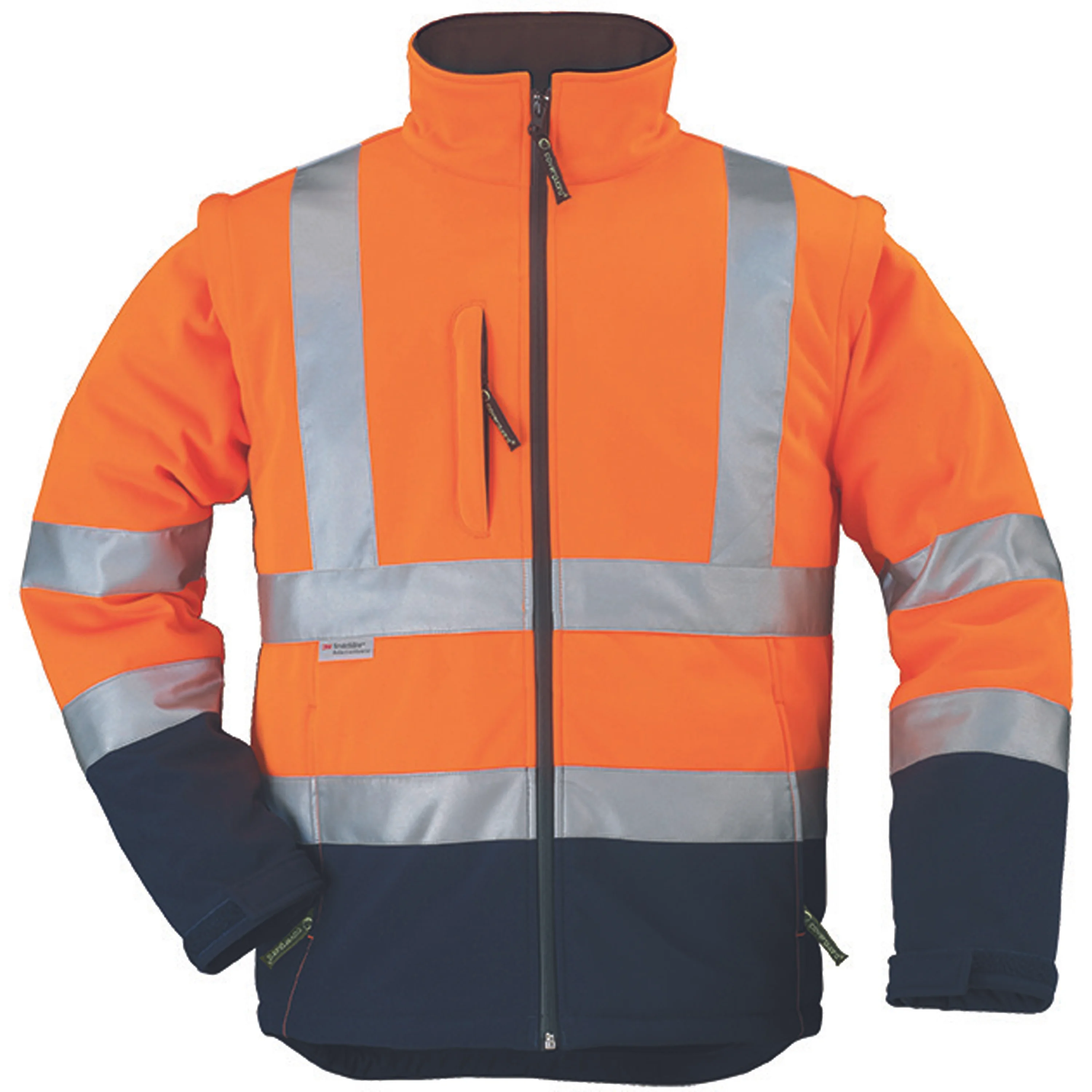 Veste de travail softshell STATION - Orange Fluo image