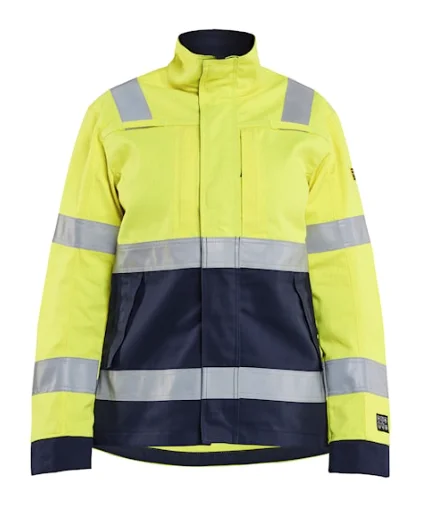 Veste de travail multinormes femme 4091 - Jaune/Marine image