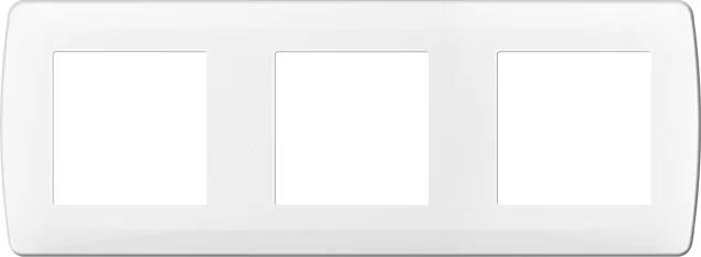 Plaque de finition polycarbonate - 3 postes - ESPRIT image