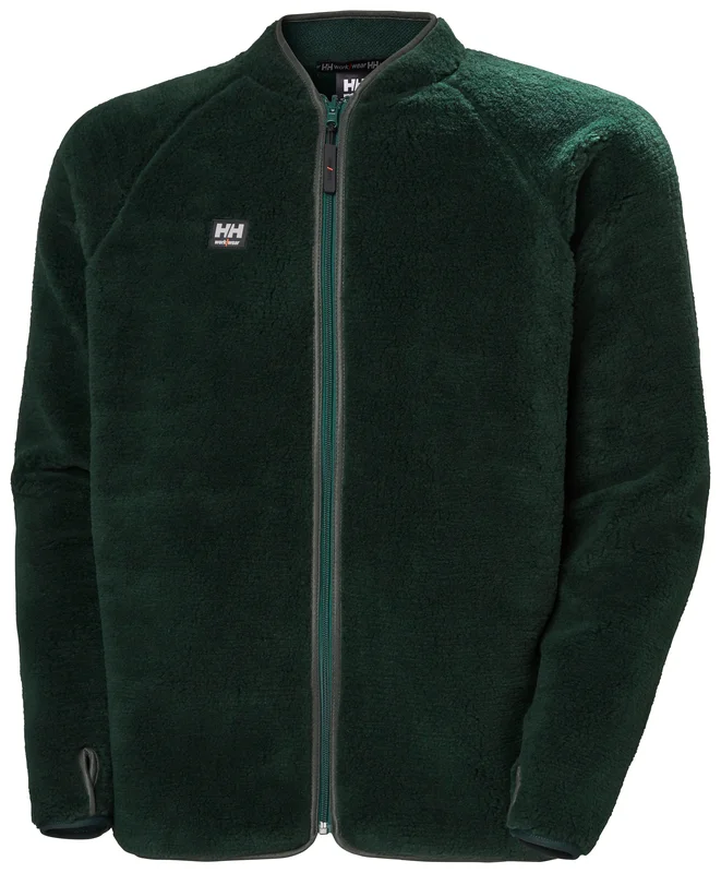 Veste de travail réversible polaire zippée BASEL - Vert foncé image