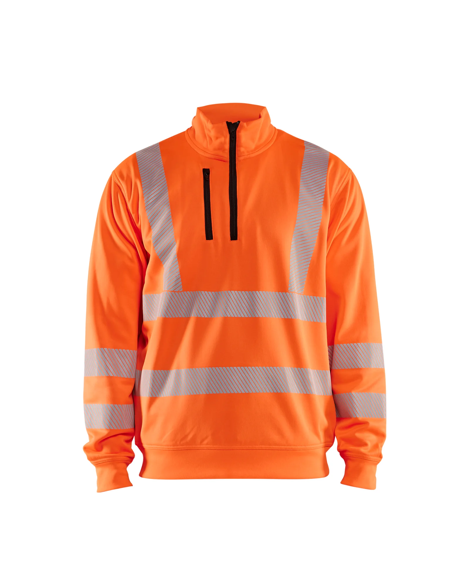 Sweat de travail col zippé haute visibilité 3564 - Orange image