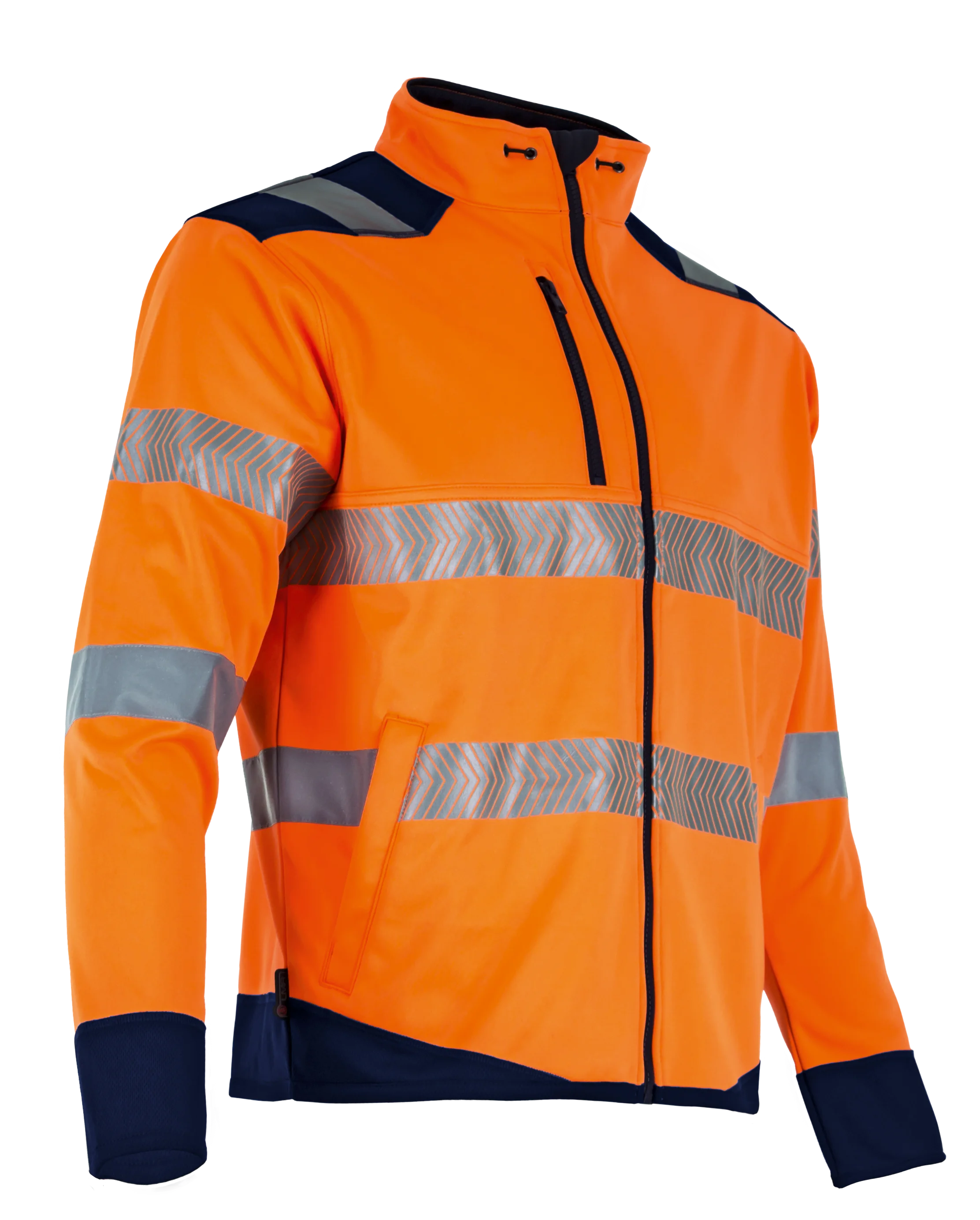 Gilet de travail AUTHENTIC HV LED - MARINE/ORANGE FLUO image