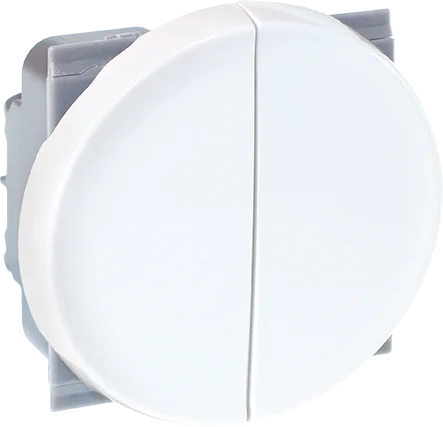 Double bouton poussoir à fermeture 10A (2 Contact NO) - COMETE image