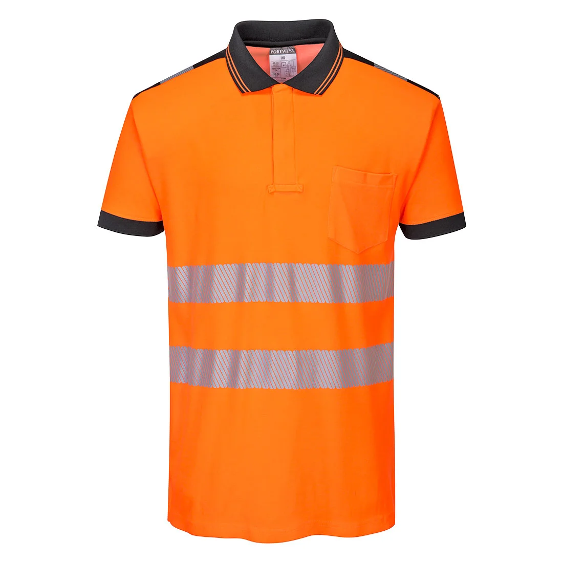 Polo HV PW3 Orange/Noir image