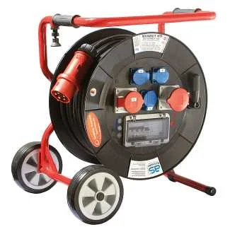 ENROULEUR MAMMOUTH ROULANT 22kW H07RN-F 5G6 3 PRISES NF + 1 PRISE CEI 3PNT/16A/400V + 1 PRISES CEI 3PNT/32A/400V IP44 image