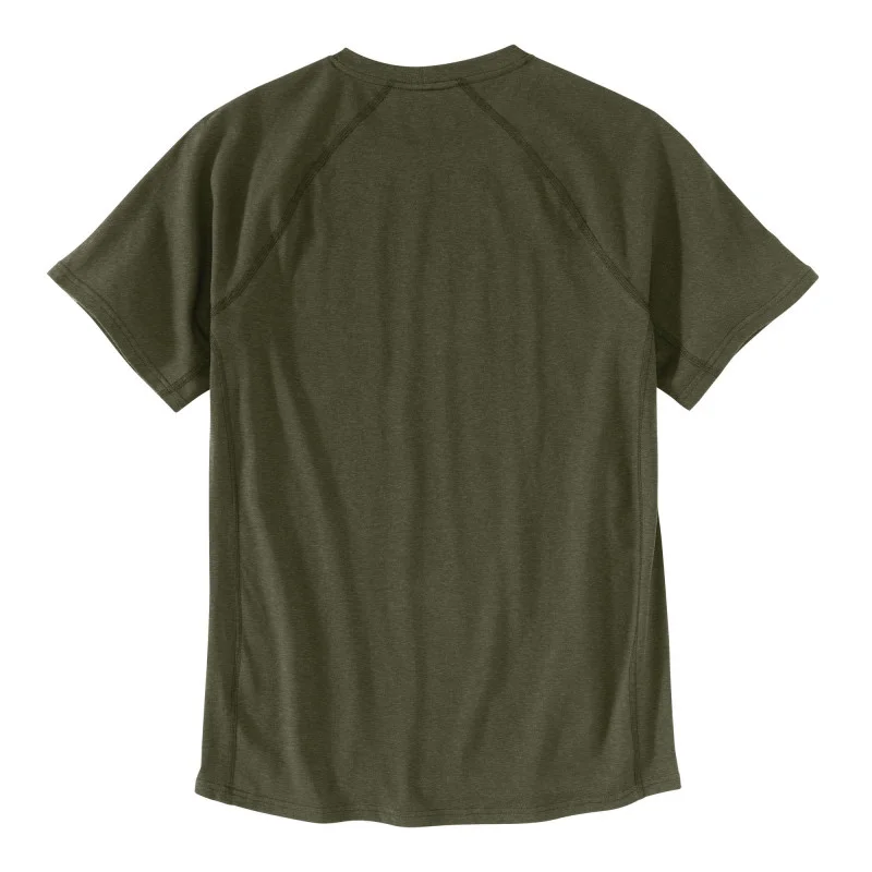 T-shirt manches courtes anti-tâches avec poche FORCE FLEX POCKET - Vert militaire image