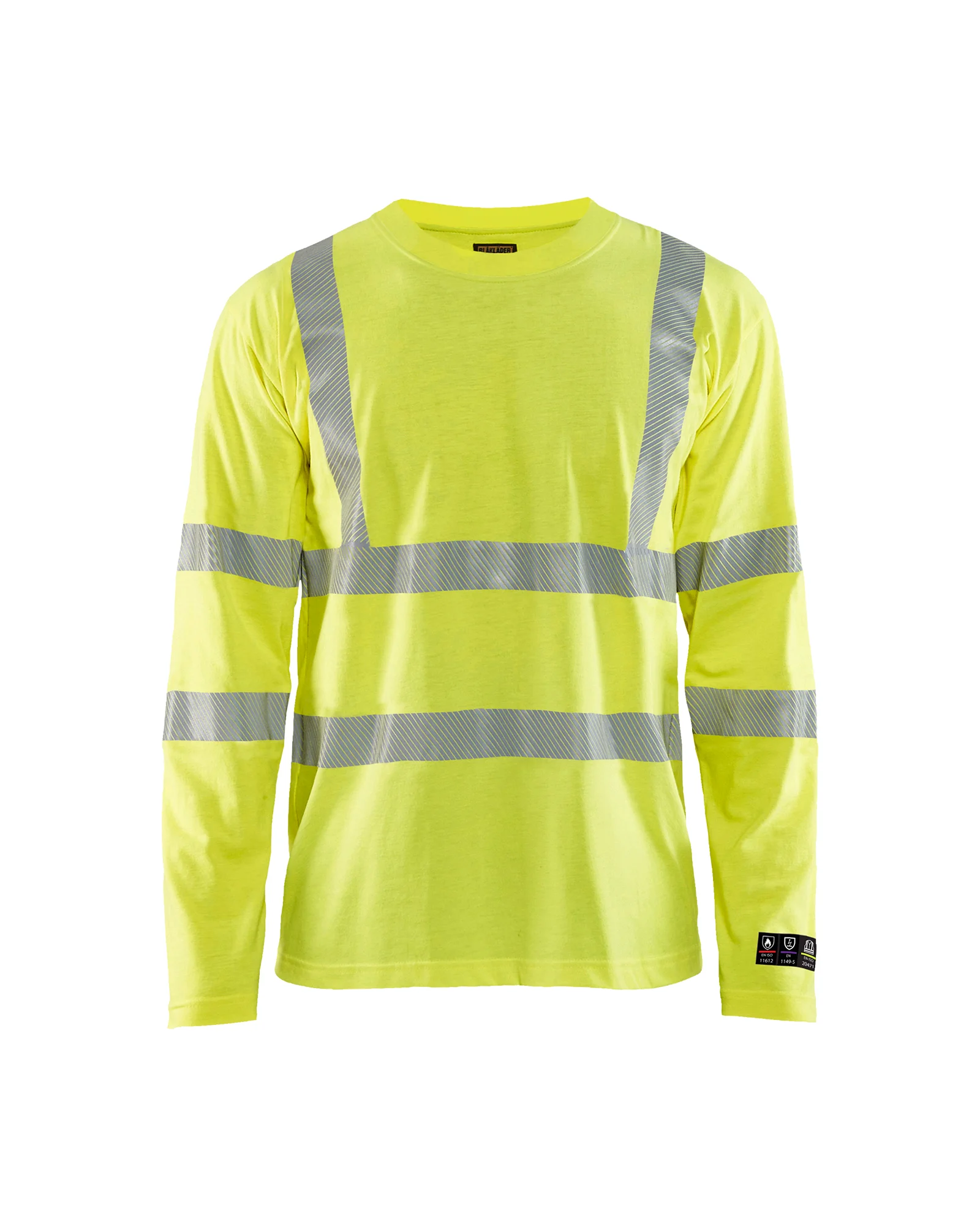 T-shirt de travail multinormes manches longues 3481 - Jaune fluo image