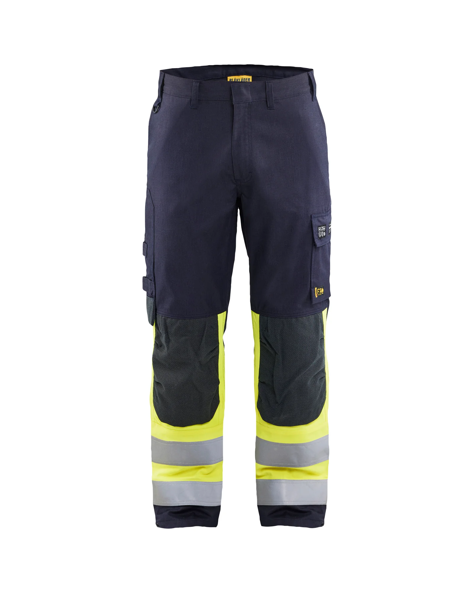 Pantalon de travail multinormes inhérent APC2 1491 - Marine/Jaune fluo image