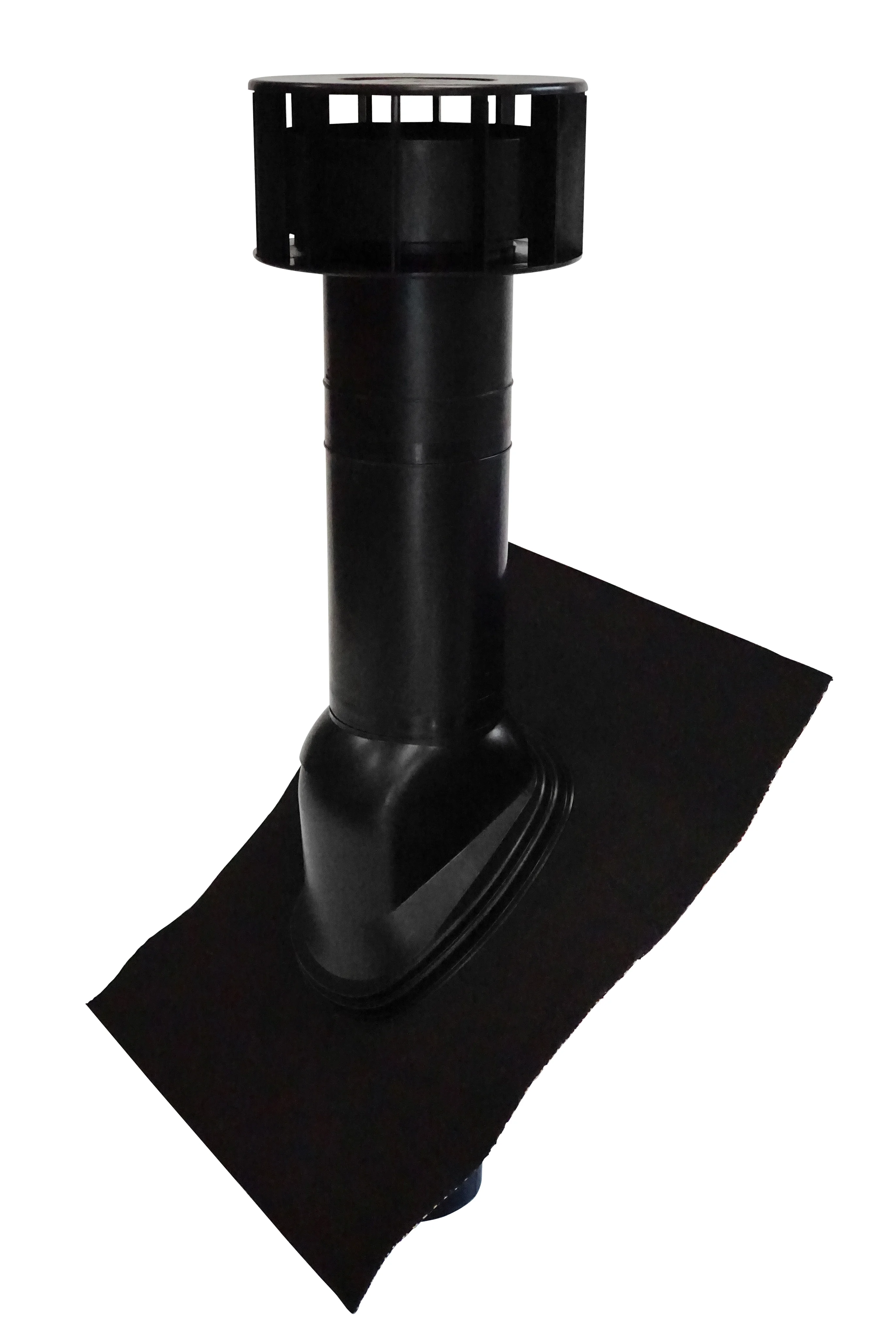 Terminal de ventilation Multivent Ø 131mm noir pour fosse septique et toit en pente image