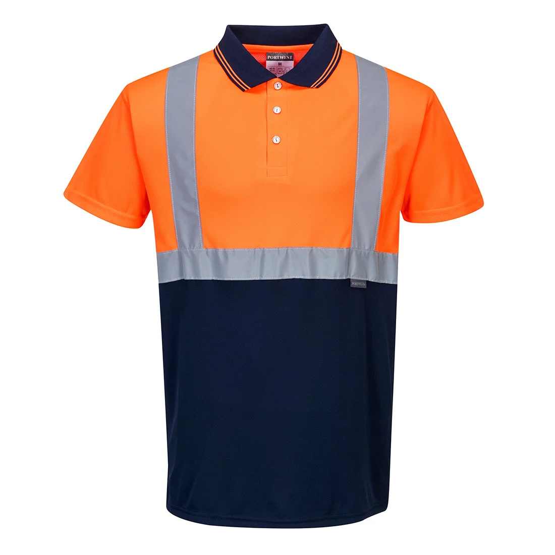 Polo Bicolore Orange/Marine image