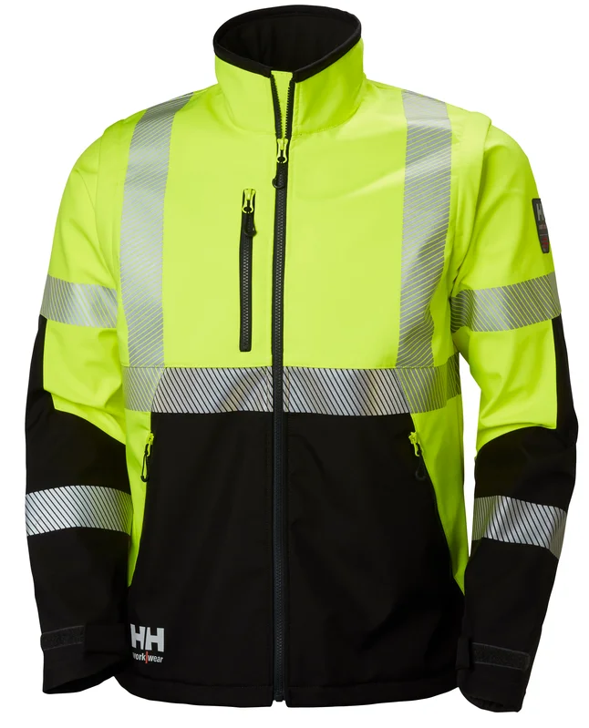 Veste de travail softshell haute visibilité imperméable ICU image