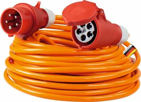 RALLONGE COURANT FORT CEI 3PNT/16A/400V 11kW IP44 - ORANGE image