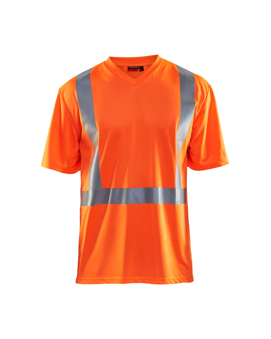 T-shirt de travail haute visibilité col V anti-UV anti-odeur 3382 - Orange fluo image