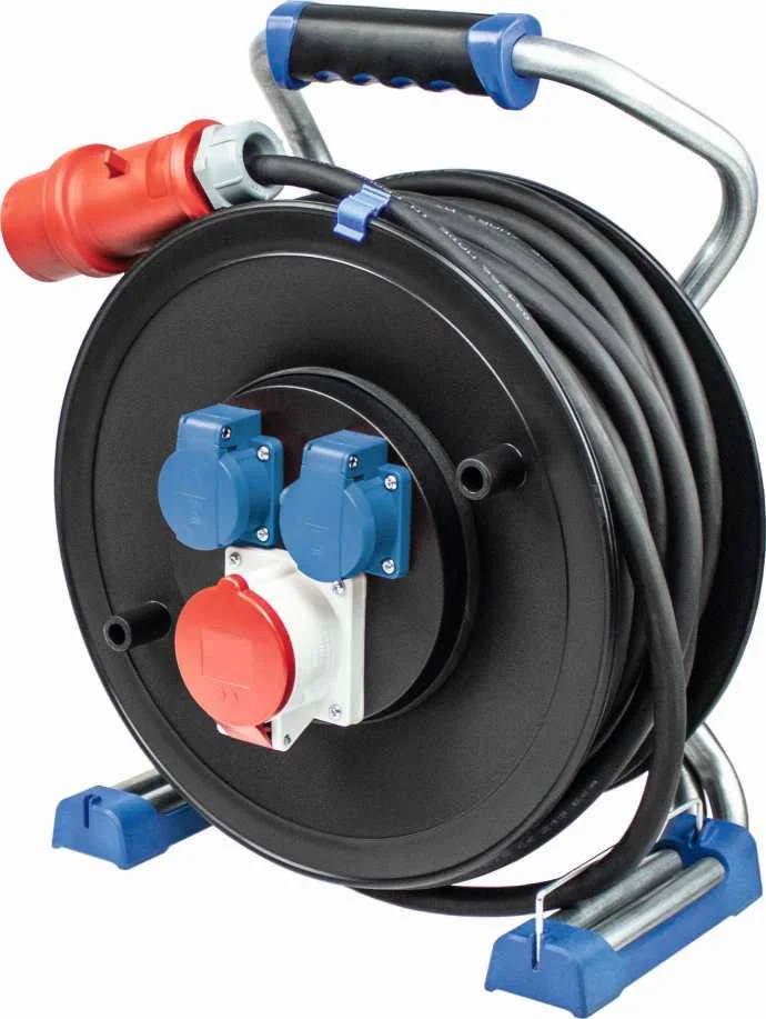 ENROULEUR DE CABLE PRO TRIPHASE XPERTS A TAMBOUR 320MM - 30M - IP44 image