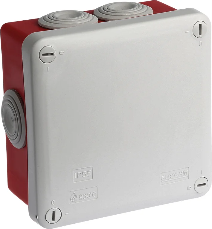 Boite de dérivation étanche à fond rouge - IP55 - 960°C - SUM'OHM image