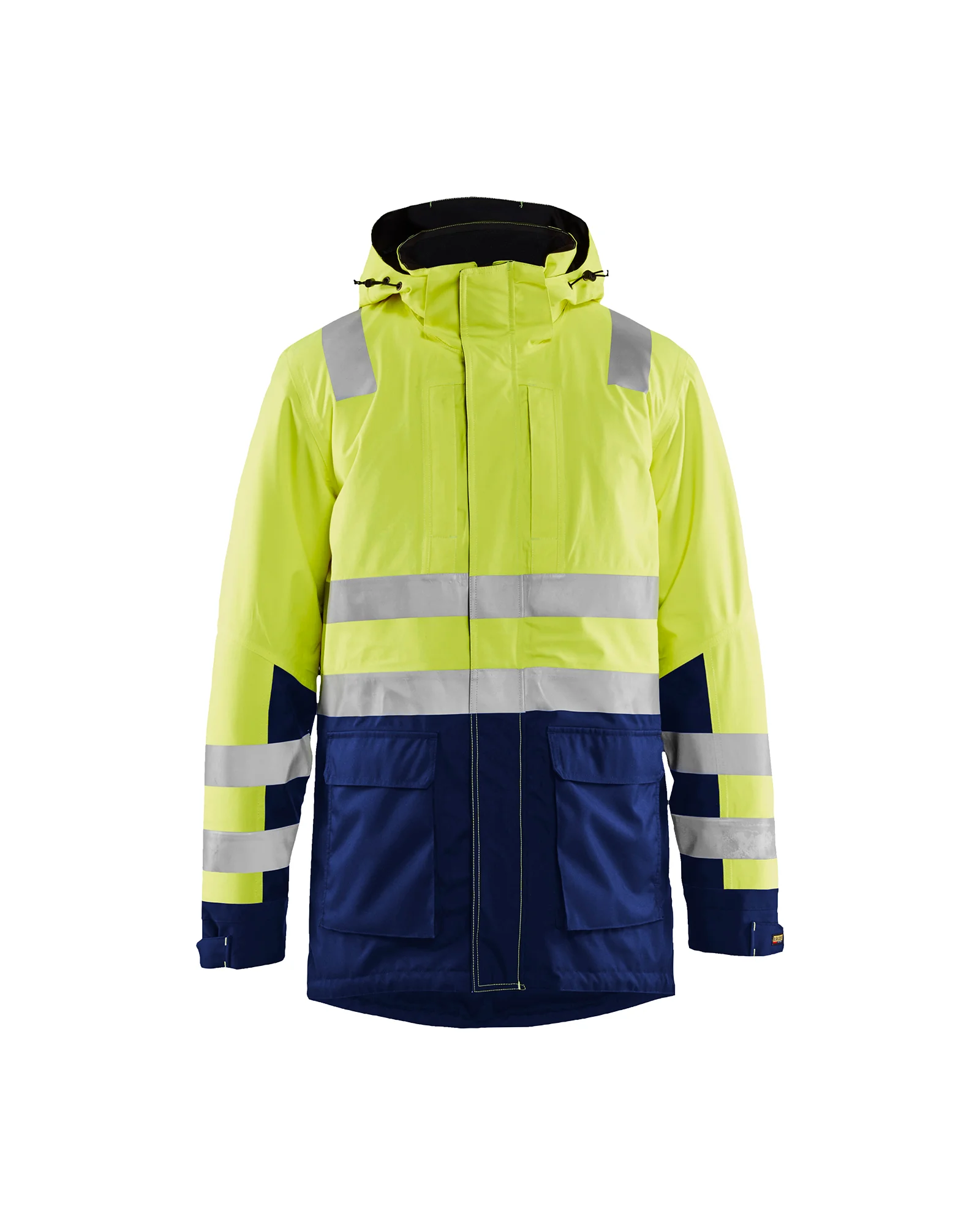 Parka de travail hiver haute visibilité 4495 - Jaune fluo/Marine image