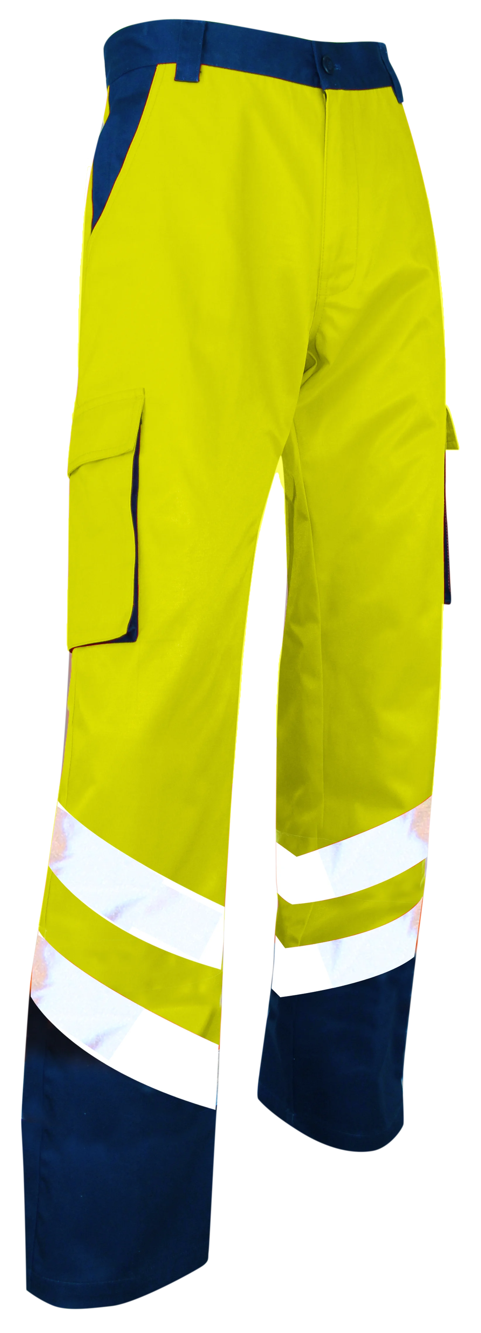 Pantalon de travail HV PROTECTION - MARINE/JAUNE FLUO image