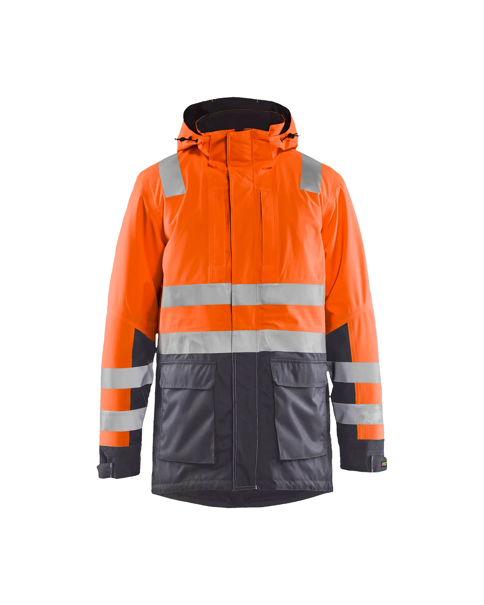 Parka de travail hiver haute visibilité 4495 - Orange fluo/Gris anthracite image