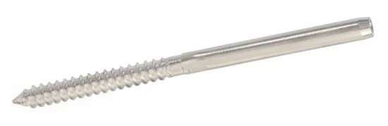 (Lot de 5) Embout à sertir - Filetage bois - Inox A4 image