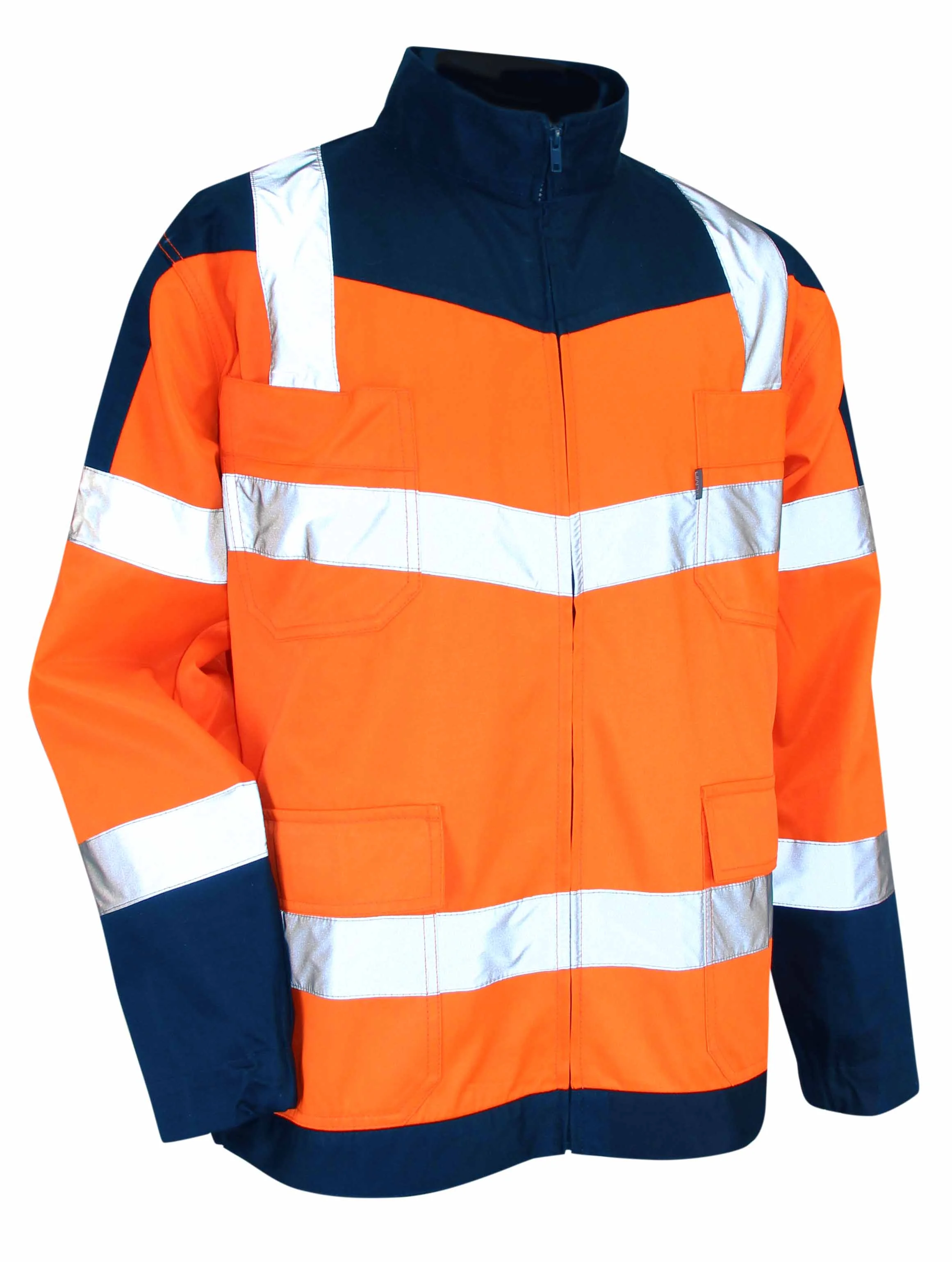 Veste de travail bicolore URGENCE HV - ORANGE FLUO/BLEU NUIT image