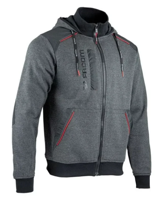 Sweat de travail zippé à capuche JUMPER - Gris image