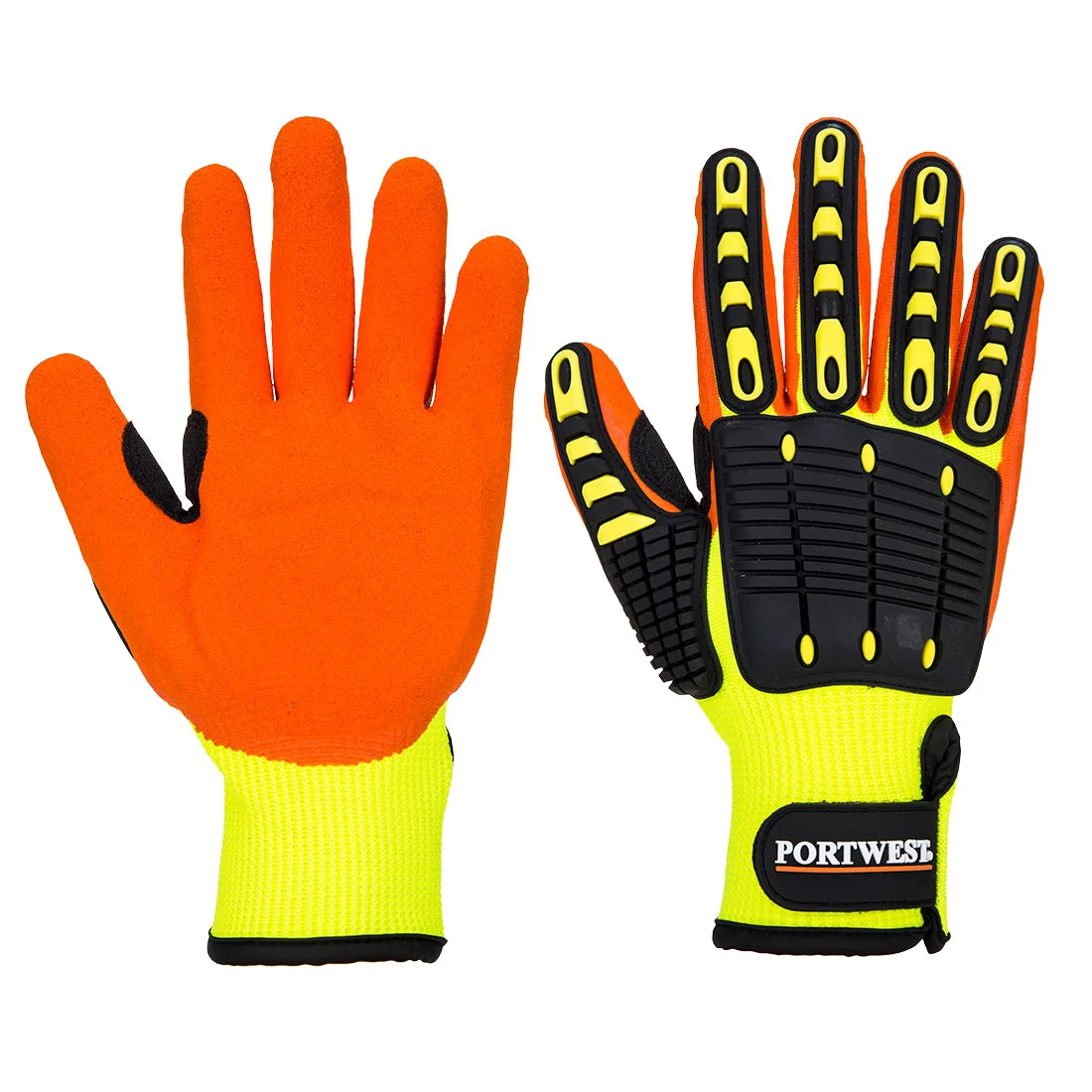 Gants Anti Impact Grip Jaune/Orange image