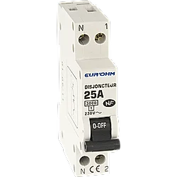 Disjoncteur 1A 10kA courbe D tétrapolaire Legrand DX3 Vis Disjoncteur 1A 10kA courbe D tétrapolaire Legrand DX3 Vis