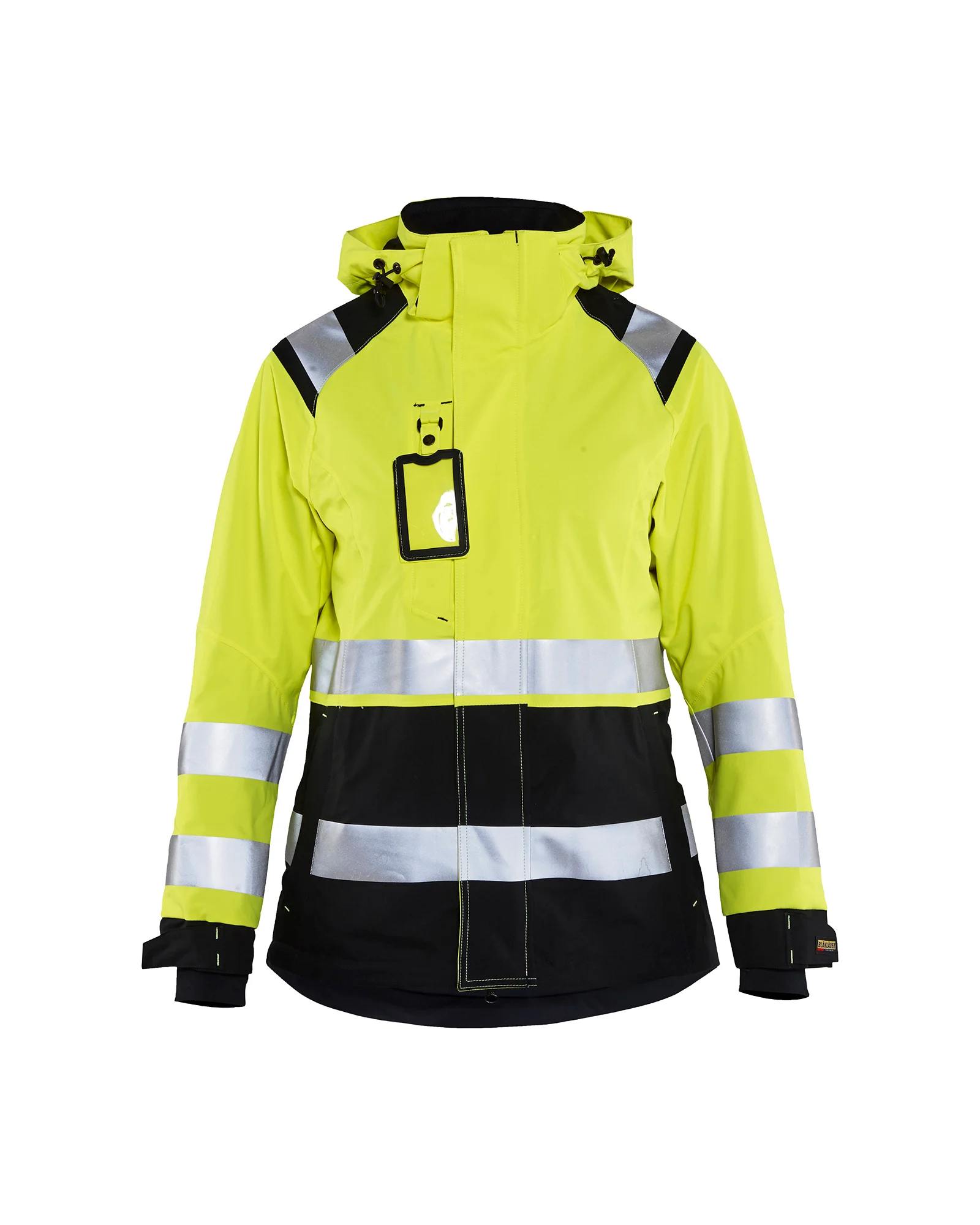 Veste de travail hardshell haute visibilité femme 4904 - Jaune fluo/Noir image