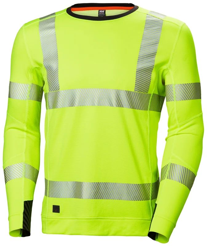 Sous-vêtement technique ras de cou demi zippé haute visibilité ICU LIFA ACTIVE - Jaune image