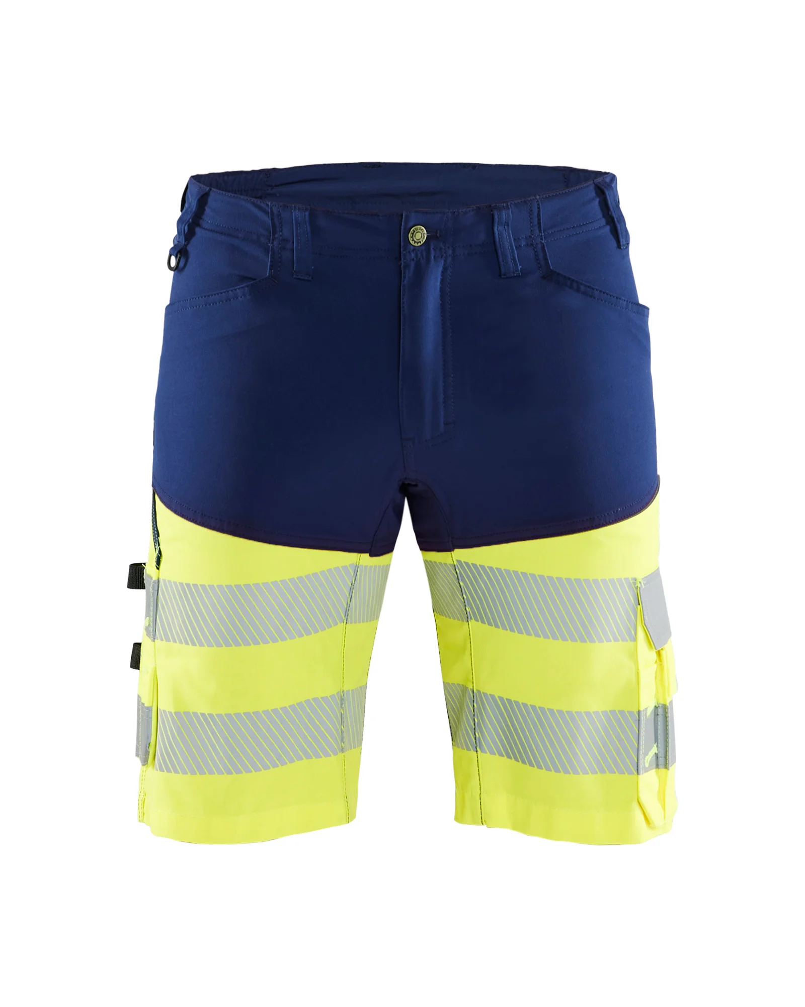 Short de travail haute visibilité stretch 1541 - Marine/Jaune fluo image