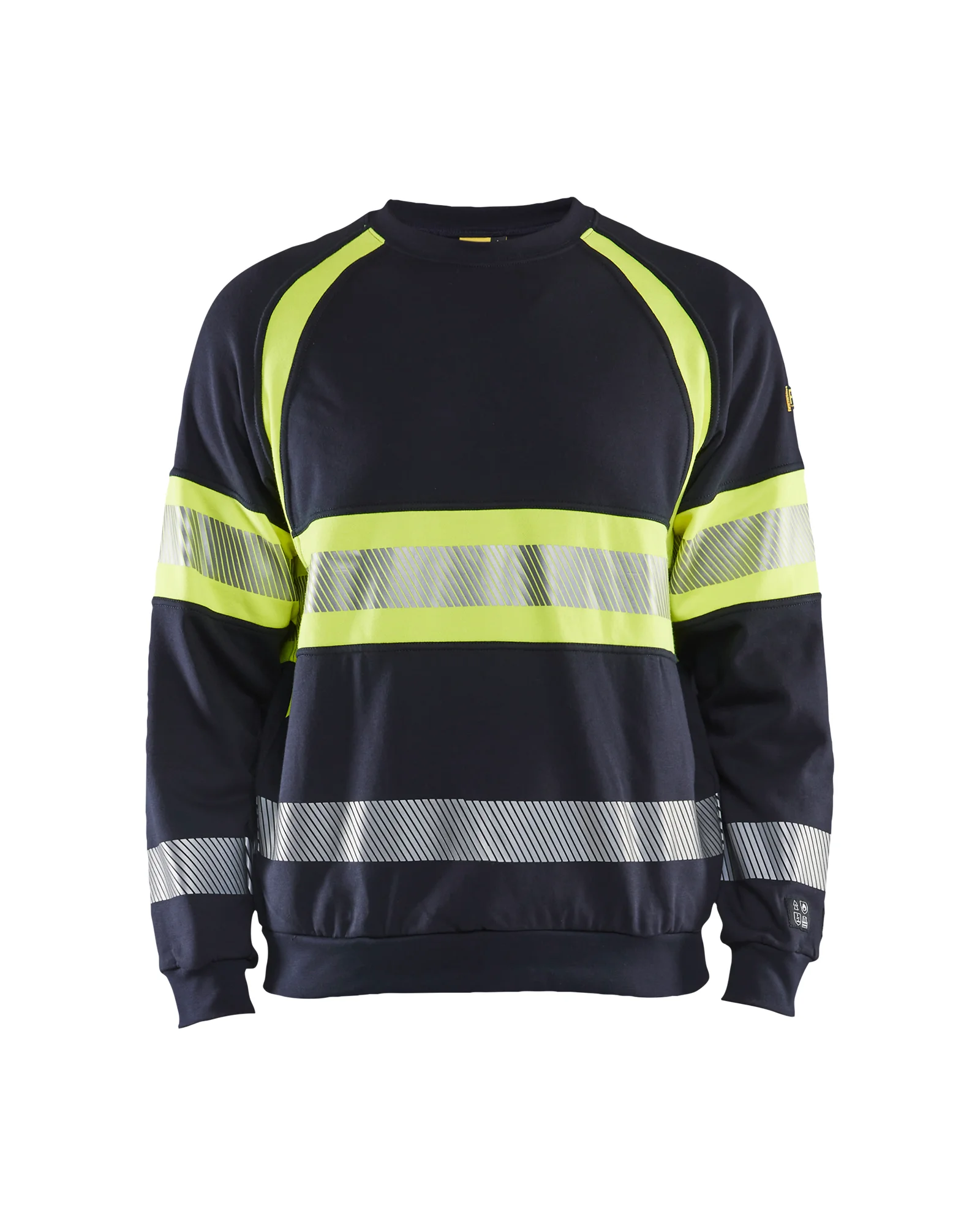 Sweat de travail multinormes 3459 - Marine/Jaune fluo image