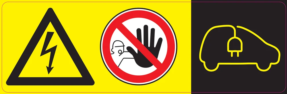 Lot d'étiquettes temporaires véhicule accidenté à coller sur pare brise, 10 pcs image