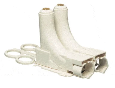 SORTIE DE DALLE DOUBLE (LA PAIRE) AVEC 2 GUIDE-TUBES INTEGRES image