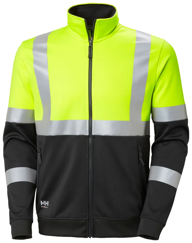 Sweat de travail zippé haute visibilité à col haut classe 1 ADDVIS image