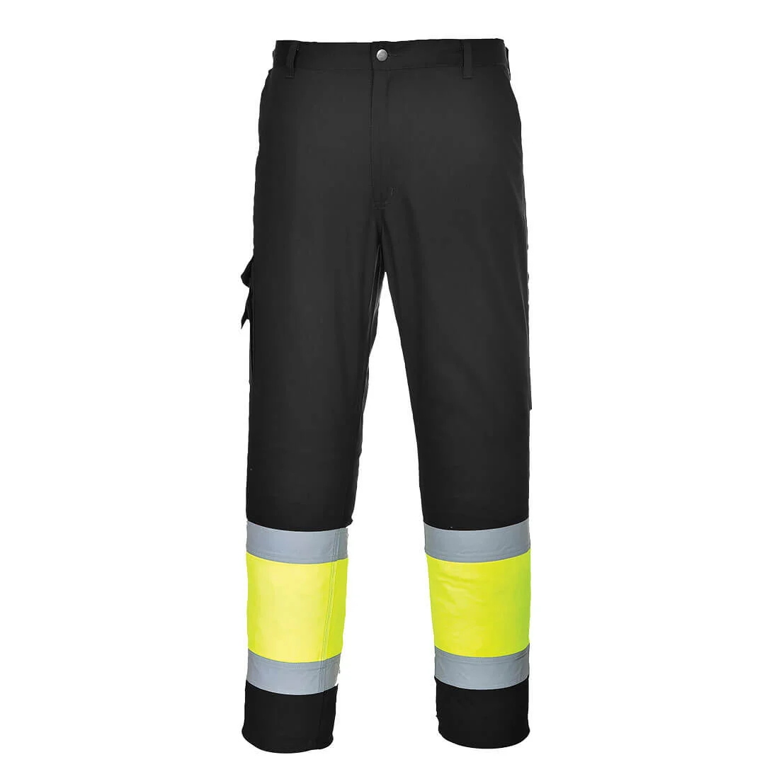 Pantalon combat Hi-Vis Bicolore Coton 245g Jaune/Noir image
