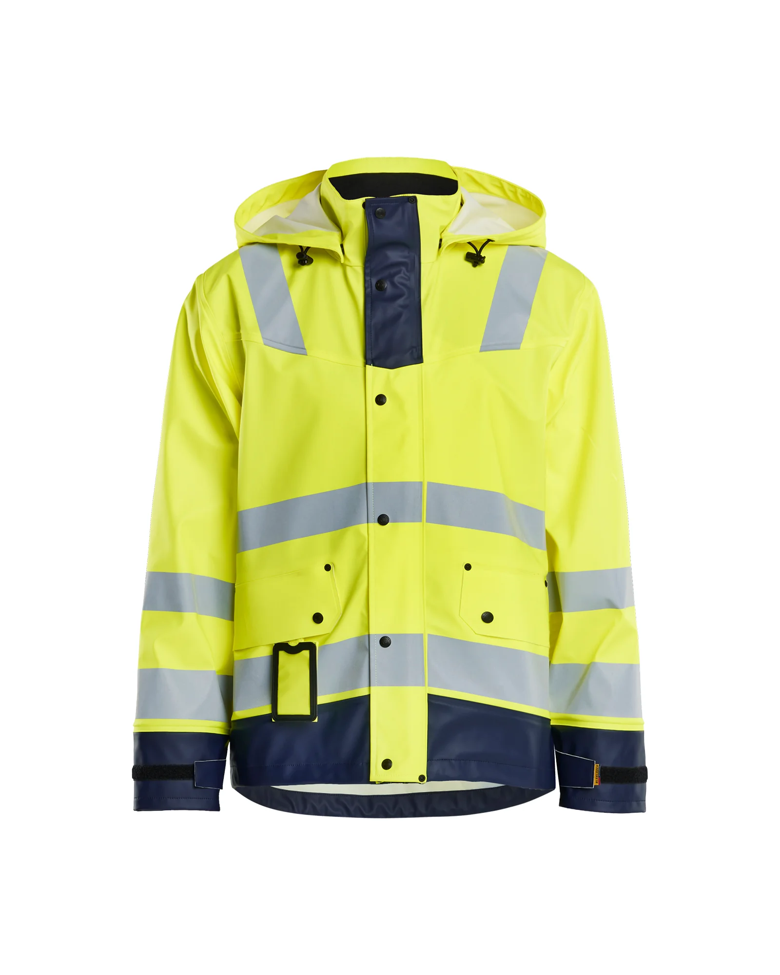 Veste de pluie haute visibilité Niveau 2 4302 - Jaune fluo/Marine image