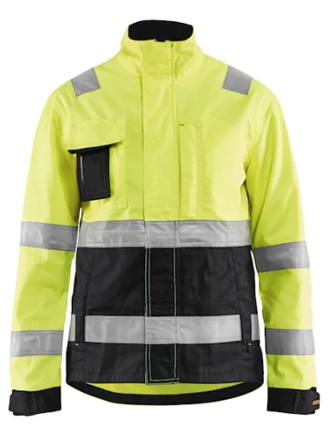 Veste de travail haute visibilité femme 4903 - Jaune fluo/Noir image