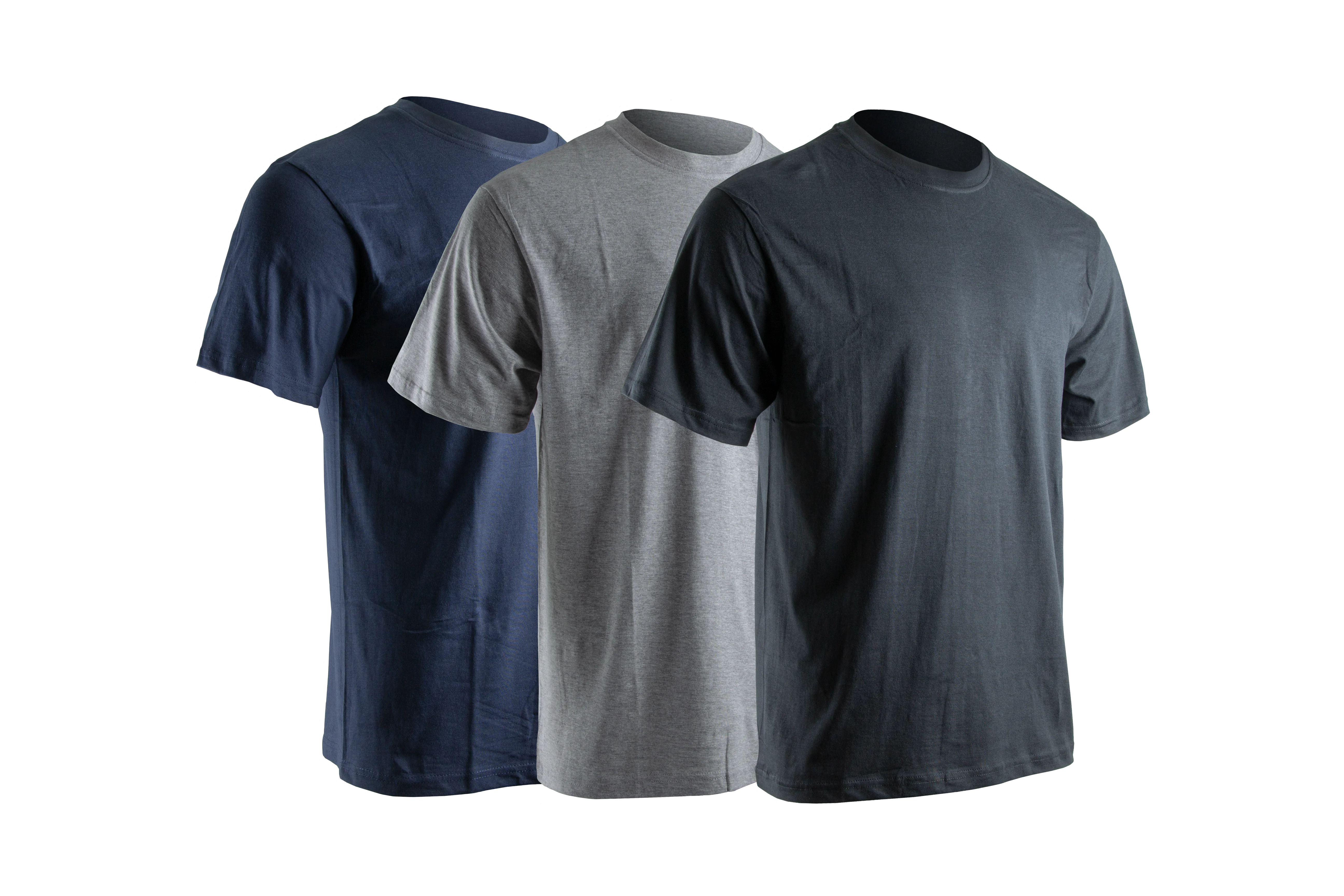 Lot de 3 t-shirt de travail MC LYON - GRIS/NOIR/BLEU image