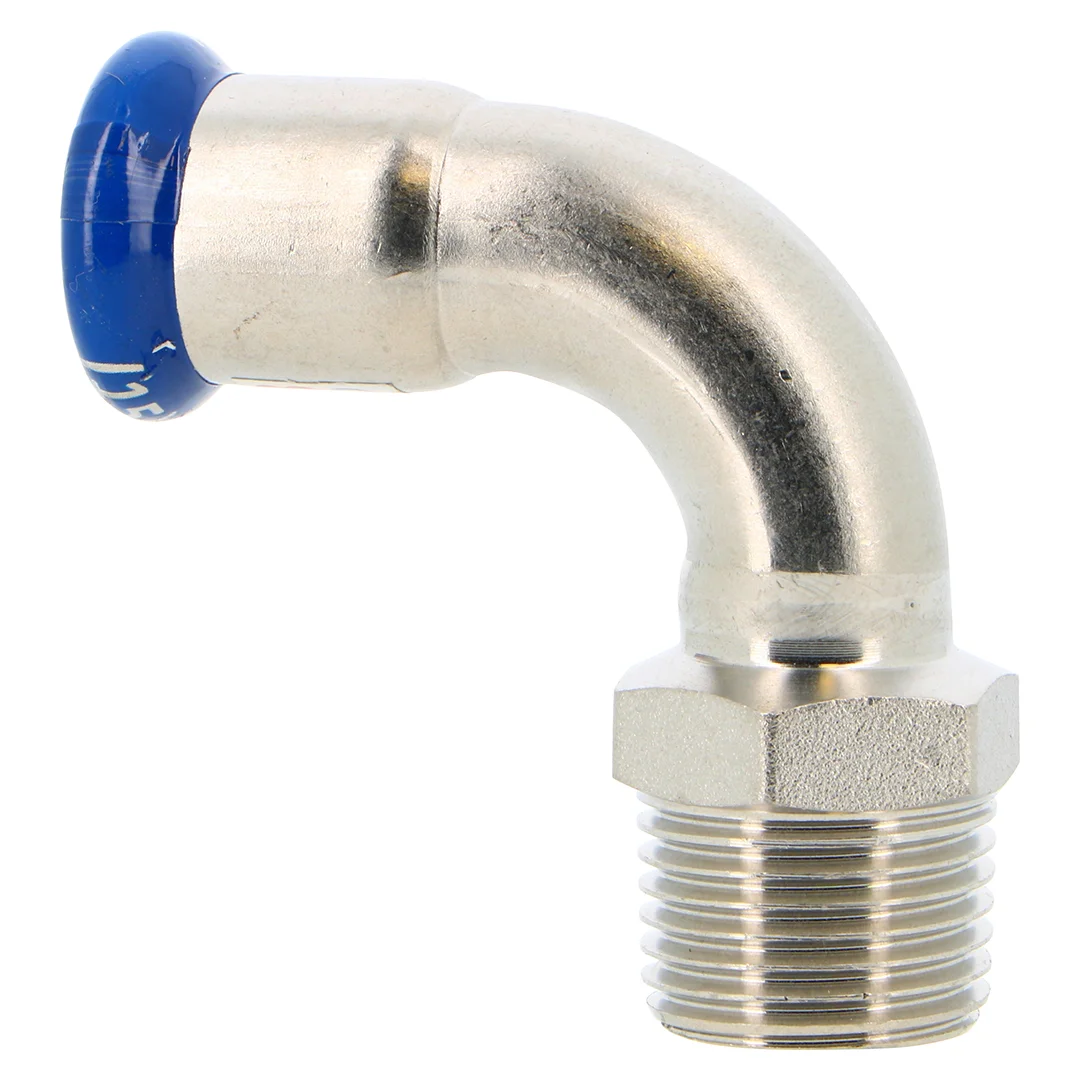 Coude à sertir conique MF 90° SERTIsteel Inox - Empreinte M image