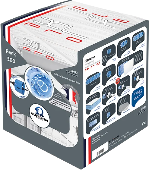 Boîte d'appareillage cloisons sèches - Ø67/68mm - Entraxe 71mm image