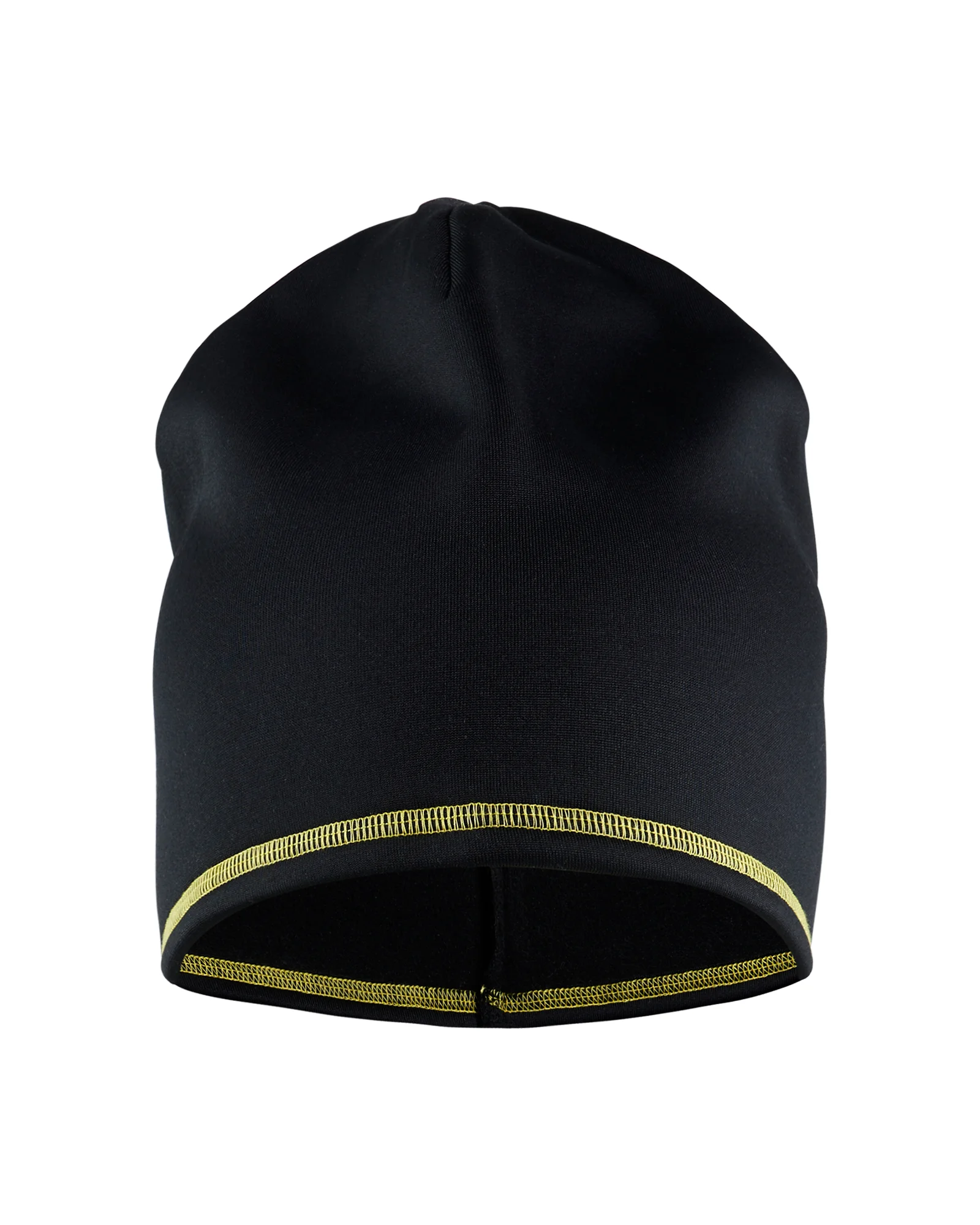 Bonnet en polaire Noir/Jaune image