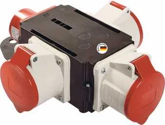 DISTRIBUTEUR MIXO 22KW SOCLE DE CONNECTEUR 3PNT/16A/400V 3 PRISES CEI 3PNT/32A/400V IP44 image